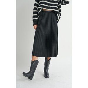 Full of Charm Pleated Midi Skirt